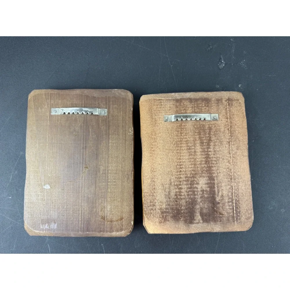 Vintage Mario Wood Wall Plaques Boy Girl Mid‎ Century Kitsch Decor Set of 2